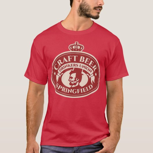 Floß Beer Lover - Springfield Illinois T-Shirt (Vorderseite)