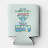 Floss Rule Phonics, die Englisch lernen Dosenkühler (Rückseite)