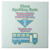 Floss Rule Phonics, die Englisch lernen Fliese (Vorderseite)