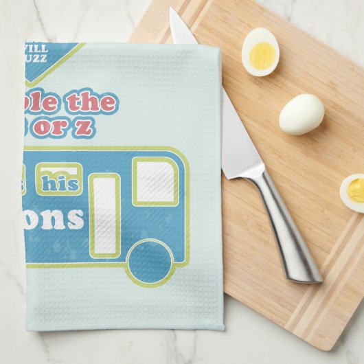 Floss Rule Phonics, die Englisch lernen Geschirrtuch (Viertel Falte)