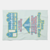 Floss Rule Phonics, die Englisch lernen Geschirrtuch (Horizontal)