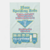 Floss Rule Phonics, die Englisch lernen Geschirrtuch (Vertikal)