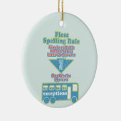 Floss Rule Phonics, die Englisch lernen Keramik Ornament (Rechts)