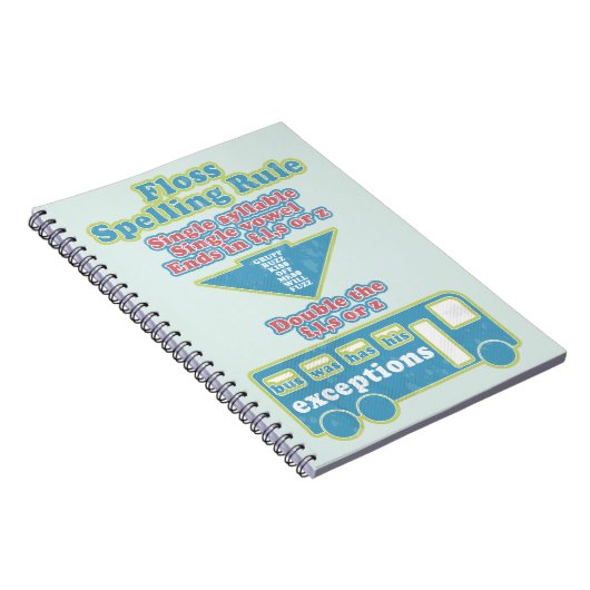 Floss Rule Phonics, die Englisch lernen Notizblock (Rechte Seite)