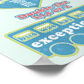 Floss Rule Phonics, die Englisch lernen Poster (Ecke)