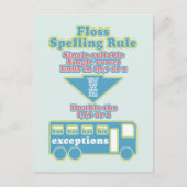 Floss Rule Phonics, die Englisch lernen Postkarte (Vorderseite)