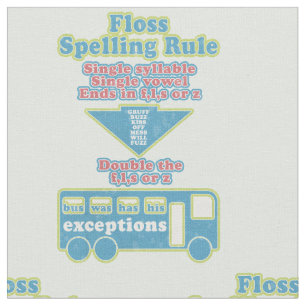 Floss Rule Phonics, die Englisch lernen Stoff