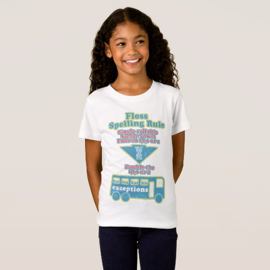 Floss Rule Phonics, die Englisch lernen T-Shirt (Vorne ganz)