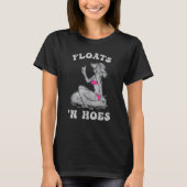 Floß und Hoes Float Tubing River Pink Biki T-Shirt (Vorderseite)