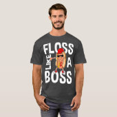Floss wie ein Boss Hotdog Floss Dance Tshirt (Vorne ganz)