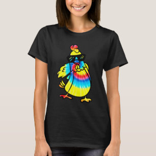 Floss Wie Ein Boss Tie Dye Hühner Flossing T-Shirt