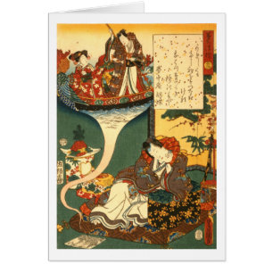 Floßbrücke von Träumen durch Toyokuni Utagawa