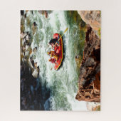 Flößen des weißen Wassers Puzzle (Vertikal)