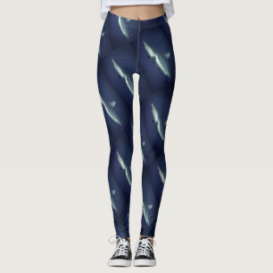 Flossen-Flosse: Cooler Haifischmusterdruck Leggings