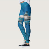 Flossen-Flosse:  Schwimmen-Riff-Haifisch Leggings (Links)