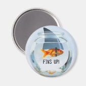 Flossen hoch! Magnet (Vorderseite/Rückseite)