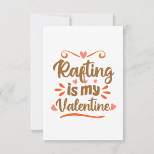 Flößen ist mein Valentinstag Lustiges Valentinstag Karte