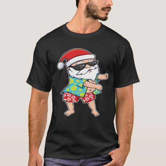 Flossen-Santa-T - Shirt (Vorderseite)