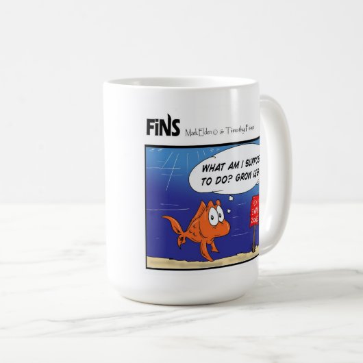 Flossen - wächst Bein-Tasse Kaffeetasse (VorderseiteRechts)