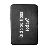 Flossing Erinnerungszeichen des Zahnes Badematte (Vorderseite Vertikal)