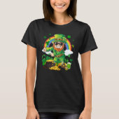 Flossing Leprechaun Shamrock Saint Patrick's Day B T-Shirt (Vorderseite)