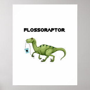 Flossorapierhygiene Zahnarzthelfer - Zahnarzt Poster