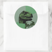 Flossoraptor Philosoraptor Runder Aufkleber (Tasche)