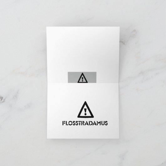 FLOSSTRADAMUS Grußkarte Karte (Innenseite)