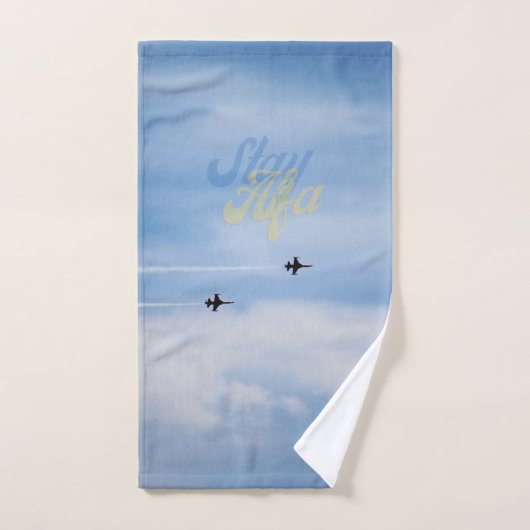 FloState Design "ME" Mann Erudientfernt Sky Bleibe Badhandtuch Set (Handtuch)