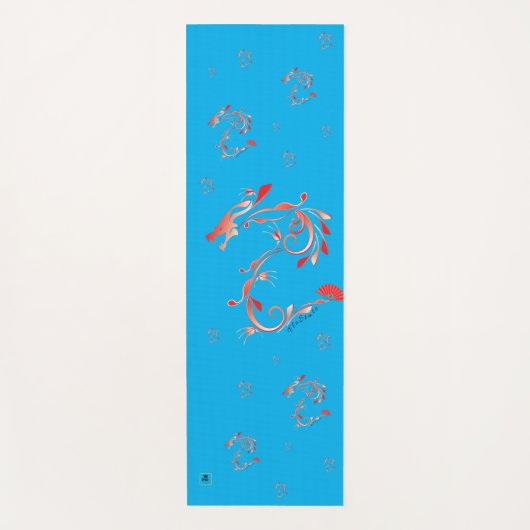 FloState Design Red Dragon Yoga und Fitness Mat Yogamatte (Vorderseite)