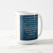 FloState Design Zitat von Michaelson Williams Tass Kaffeetasse (VorderseiteRechts)