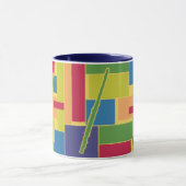 Flöte Colorblocks Tasse (Zentrum)