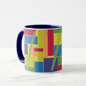 Flöte Colorblocks Tasse (Vorderseite Links)