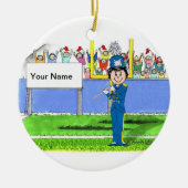 Flöte - Frauen Keramikornament (Vorne)