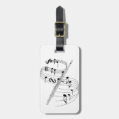 Flöte Gepäckanhänger (Vorderseite vertikal)