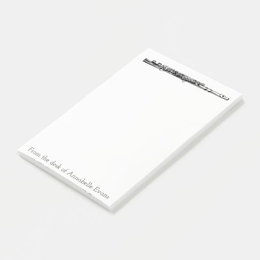 Flöte Post-it Klebezettel (angewinkelt)