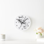 Flöte Runde Wanduhr (Zuhause)