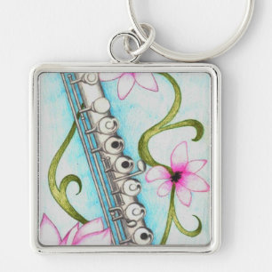 Flöte Schlüsselanhänger