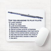 Flöte Top 10 Mousepad (Mit Mouse)