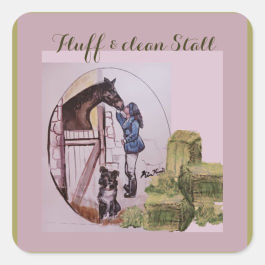 Flöte und saubere Aufkleber (Vorderseite)