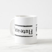 Flöte Vintage Kaffeetasse (Vorderseite Links)