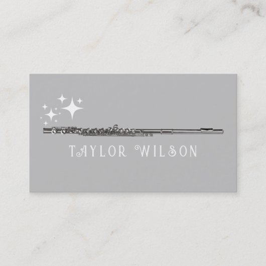 Flöte-Visitenkarte Visitenkarte (Vorderseite)