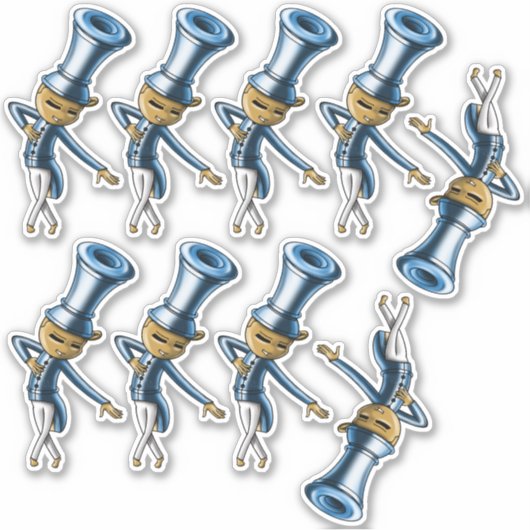 Flöten Aufkleber (Vorderseite)