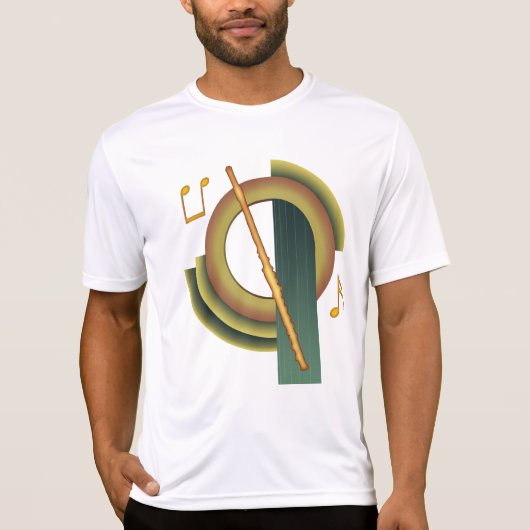 Flöten-Deko T-Shirt (Vorderseite)
