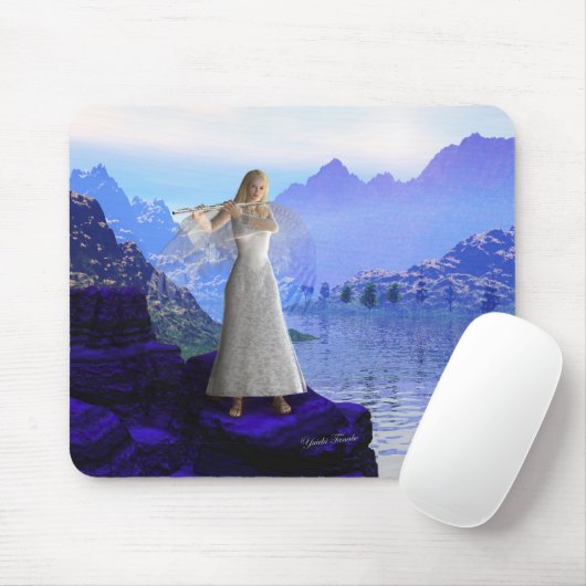 Flöten-Engel 2 Mousepad (Mit Mouse)