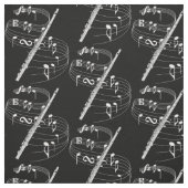 Flöten-Gewebe - Dunkelheit Stoff (Muster)