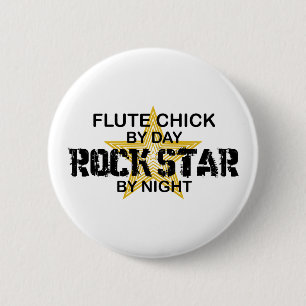 Flöten-Küken-Rockstar bis zum Nacht Button