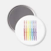 Flöten Magnet (Vorderseite/Rückseite)