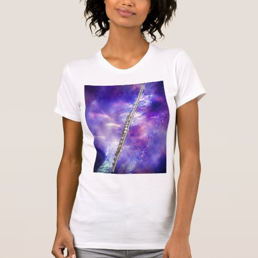 Flöten-oder Flutist-Musiker-T-Shirt T-Shirt (Vorderseite)