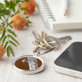 Flöten-oder Flutist-Schlüsselanhänger Schlüsselanhänger (Seite)